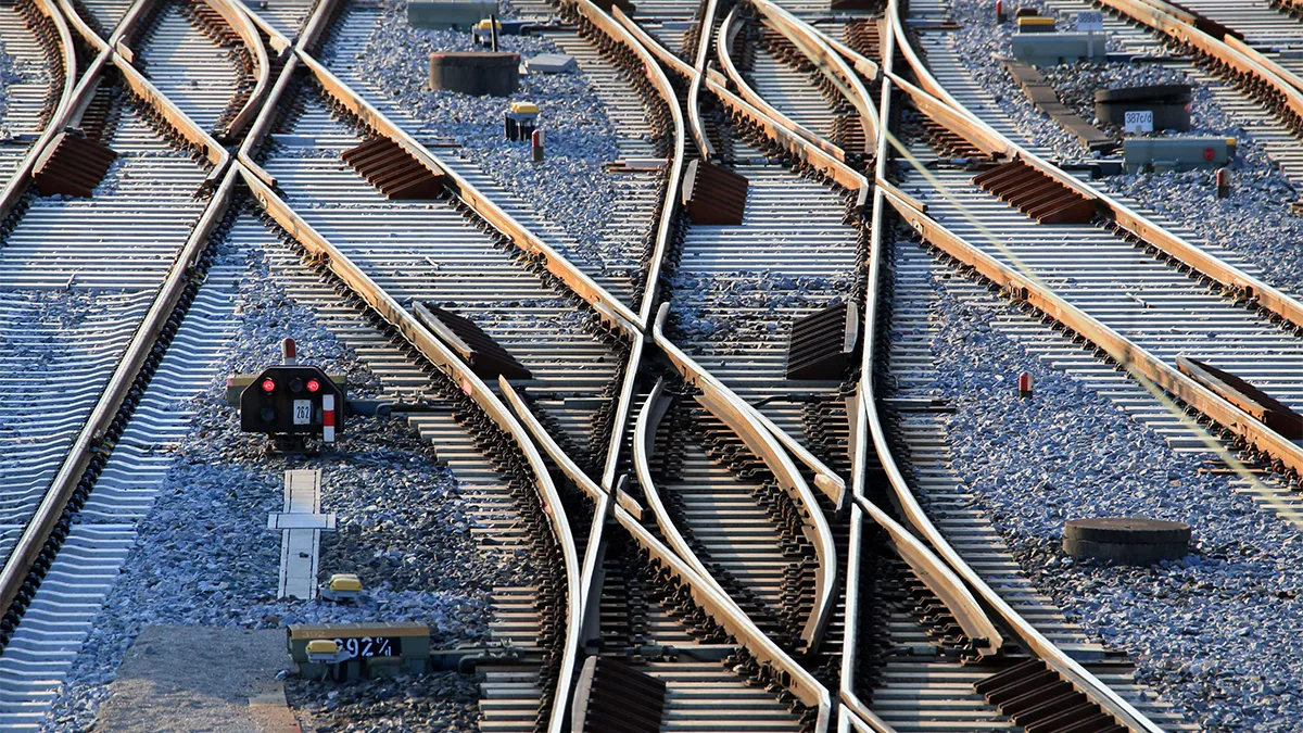 Bahn Gleise und Weichen Deutsche Bahn AG Uwe Miethe Bahn Gleise und Weichen