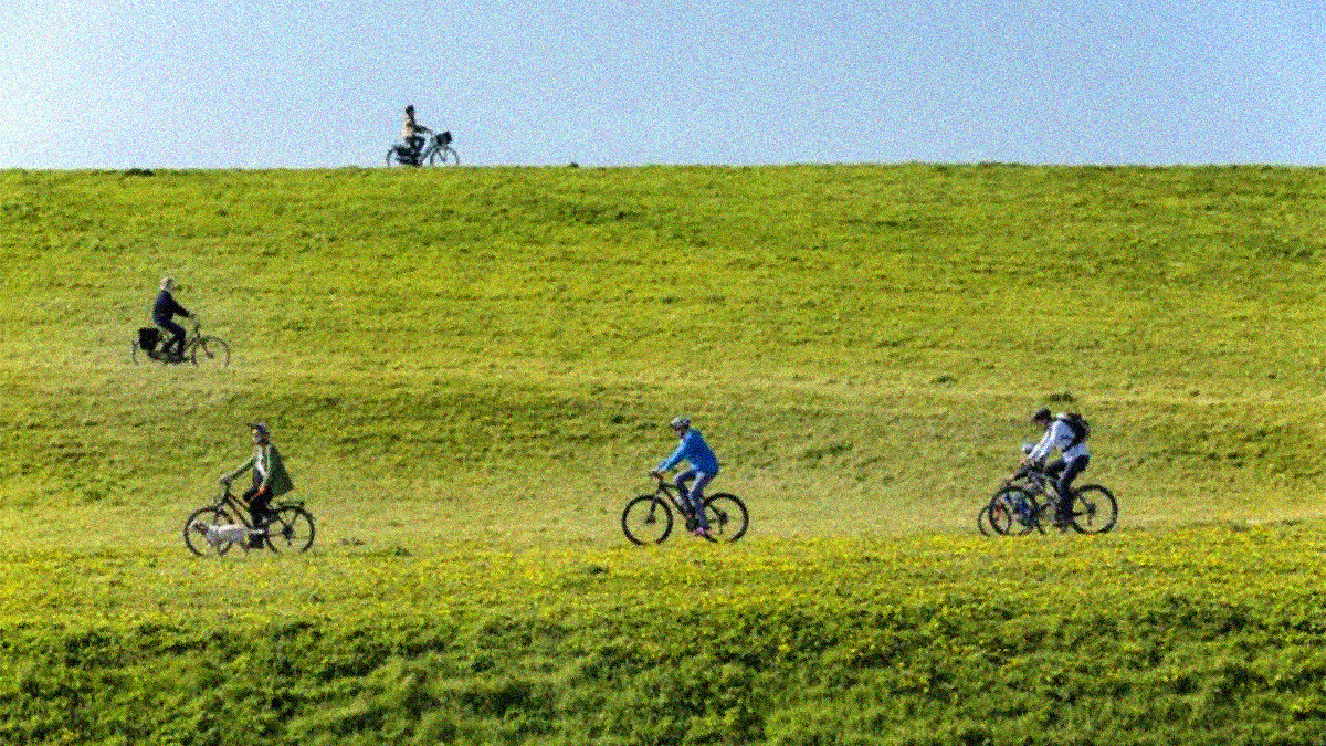 Fahrradfahrer Niederlande Foto NBTC