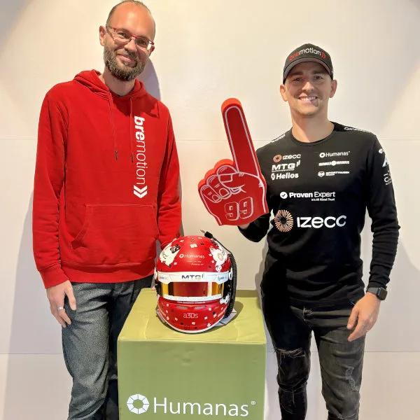 Humanas Rennfahrer Schaak