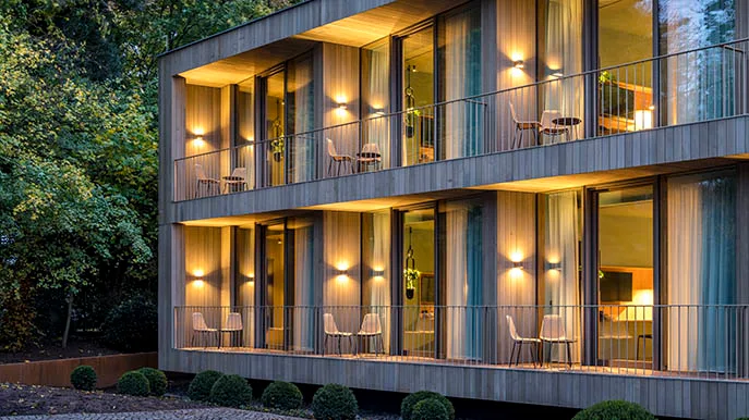 La_Maison_hotel_Aussenfassade_zweiter_Anbau_Design_cbag_studio_c_Guenter_Standl a Maison hotel Aussenfassade zweiter Anbau Design cbag studio C Guenter Standl