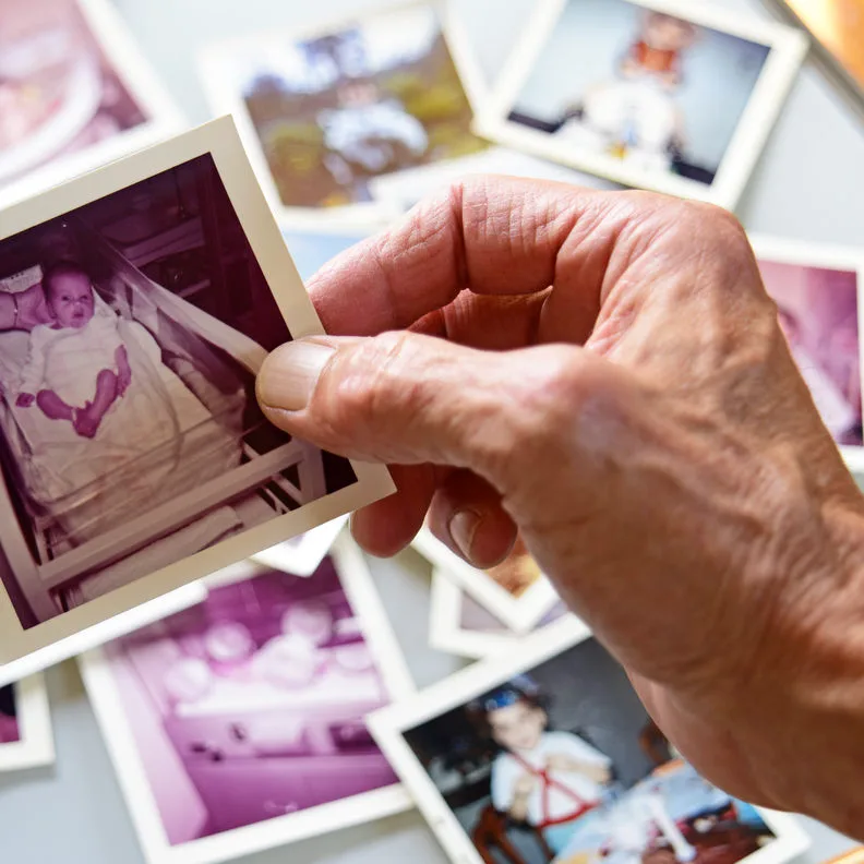 Biografiearbeit alte Fotos Erinnerung