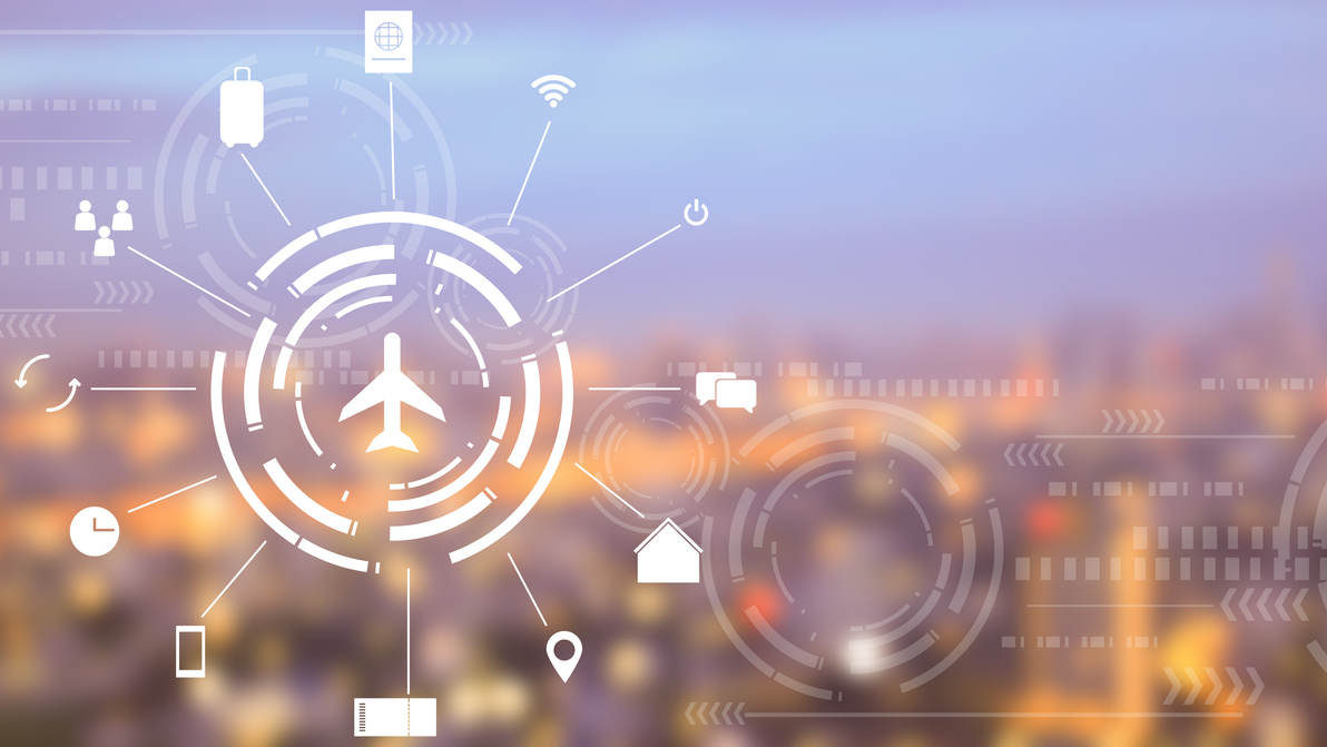 Flug Hightech Vernetzung