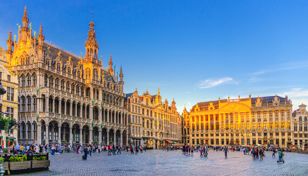 The Grand-Place Grote Markt Big Market square in Brussels Brüssel Belgien