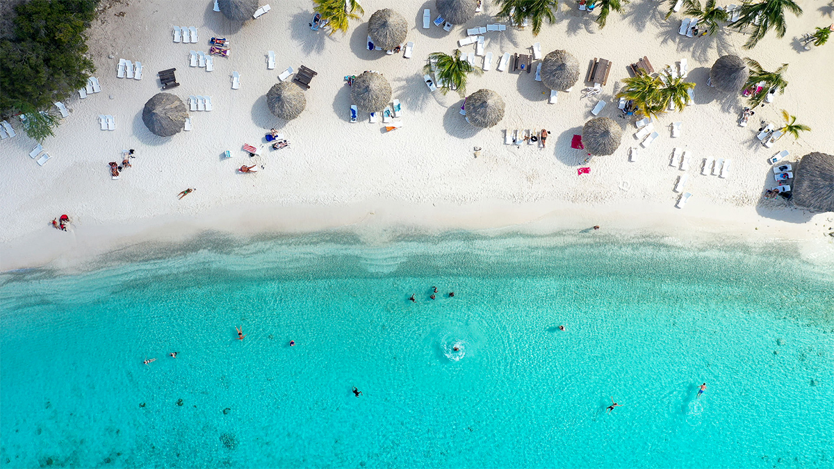 Curaçao Strand von oben Foto Curaçao Tourist Board